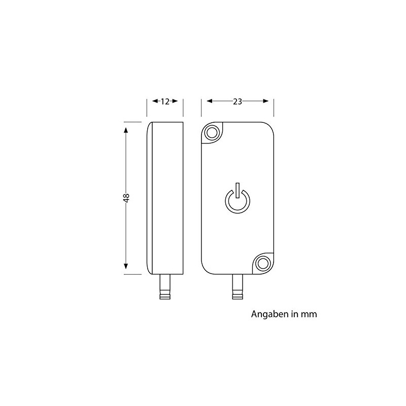 ledscom.de Touch Dimmer for ATOM Plug-In System White