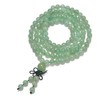 AD Beads Natural Gemstones Buddhist 108 Prayer Healing Beads Mala Stretchy Bracelet Necklace 6mm (Green Aventurine)
