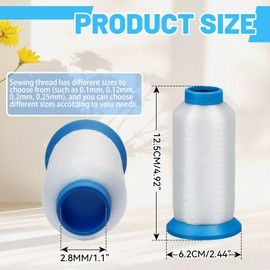 Litoexpe 0.10mm Clear Nylon Sewing Thread 5000M
