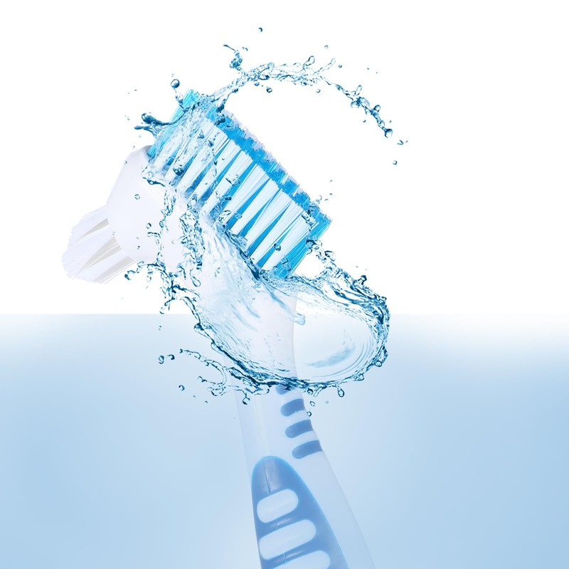 WLLHYF 2Pack Denture Cleaning Brush(Blue/Green)