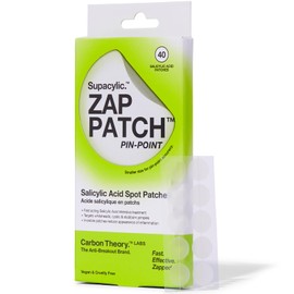 Carbon Theory Supacylic Pin Point Zap Patch - 40 x Invisible Pimple Patches Salicylic Acid - Spot Treatment Acne Patches - Whitehead Remover and Blemish Patches - Vegan Acne Treatment