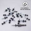 Marcopol Pack of 50 Metal Roofing Screws 4.8 x 35