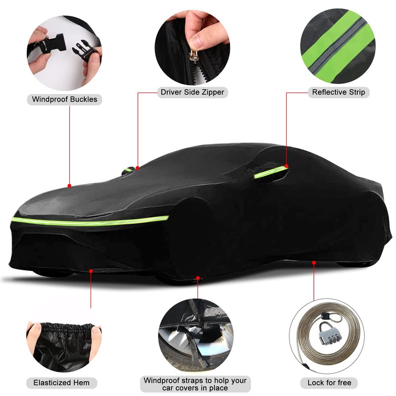 Waterproof Car Covers Replace for 1984–1996 Corvette C4, 6 Layers