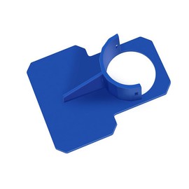 POFET Hose Holder Pool, Kink Protection Made of Plastic, Accessories with Stainless Steel Hose Clamp, for Intex Pools with 30-37 mm Connections (Blue)