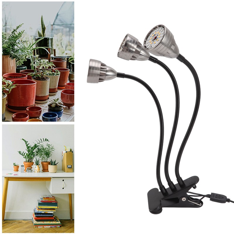 Indoor Plants Light Full Spectrum LED Plant Grow Light Clip