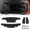MORLORDY 4Pcs RC Car Skid Plate Carbon Fiber Chassis Armor