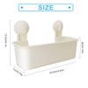 XBERSTAR Shower Caddy Suction Cup Wall Basket Organizer for Bathroom