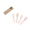 ideaco Cutlery 2 Spoons, 2 Forks, 4 Pieces, Pink b