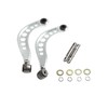 BLACKHORSE-RACING 2PCS Rear Adjustable Upper Camber Kit Silver Compatible with