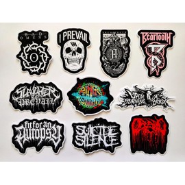 Metal Core Bands 3 Sticker Set (10) I Prevail Bad Omens Beartooth Upon a Burning