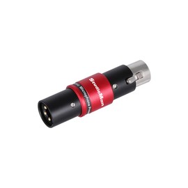 StudioMan DPM1 XLR Dynamic Microphones Preamp, 29dB Gain & Low-Noise Signal Boost, Plug-and-Play Metal Adapter with Universal XLR Compatibility - for Studio/Stage - Red/Black