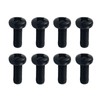 Black License Plate Screws for Lexus, Toyota, M6-1.0 x 16