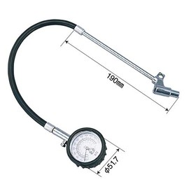 pa-man #161 Tire Gauge, For Measuring Air Pressure, Medium / Large Trucks, Double Tire Pressure Gauge