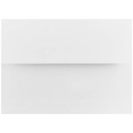 JAM Paper® A6 (4 3/4 x 6 1/2) Foil Lined Invitation Envelopes - White with Red Foil Lining - 50 envelopes per Pack