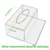 Square Clear Acrylic Tissue Box, Box Covers Rectangular, Bathroom Facial