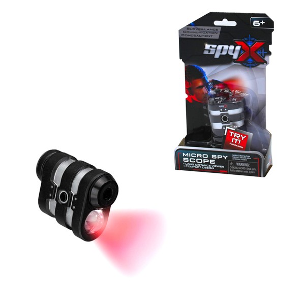 SpyX Micro Spy Scope - Powerful Mini Monocular with Light. Spy Toy. See Things from far Away! Perfect Addition for Your spy Gear Collection!