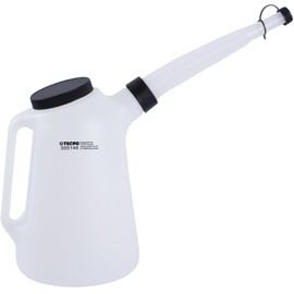 TECPO Oil Can with Flexible Spout and Lid 5L