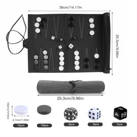 Chingcoo Backgammon Travel Game, Backgammon Game Set Backgammon Set Backgammon Travel Backgammon Portable Travel Backgammon Set Classic Board Games Adults Children