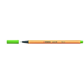 Stabilo Point 88 Fineliner Pen Pens – Fine Green 1Pièce (S) (Green, Green, Orange, Metal, 0.4 mm, 1 Piece (S))