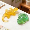 Permulaan 3PCS 3D Lifelike Animal Resin Molds - Turtle, Frog,