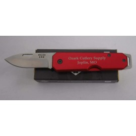 Bear & Son Knife 110RD Red Aluminum Slip Joint 3 7/8" Ozark Cutlery Sup