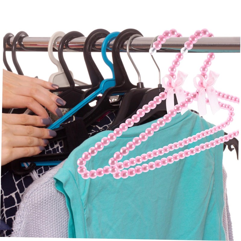 Gatuida 2pcs Pearl Hangers Mini Clothes Hangers for Decorative and