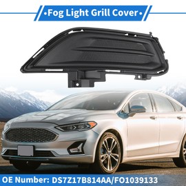 ACROPIX Fog Light Grill Front Lower Bumper Fog Light Cover Inserts No.DS7Z17B814AA/FO1039133 for Ford Fusion 2013-2016 Black ABS 1 Pc Front Right Car