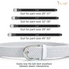 JASGOOD Braided Canvas Stretch Belt Elastic Casual Belt for Men