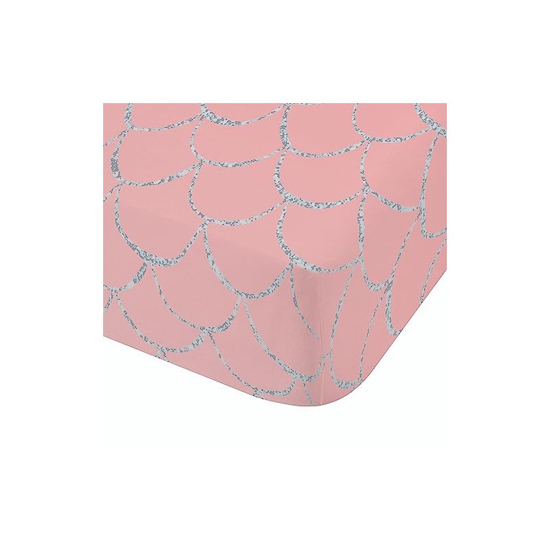 Catherine Lansfield Kids Mermaid Ombre Double Fitted Sheet Pink