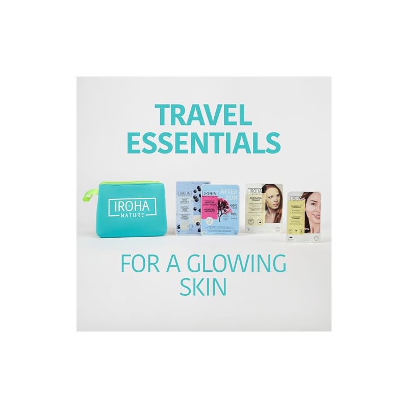 Iroha Nature - Travel Kit | Moisturizing Face Mask, Eye