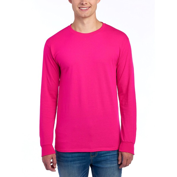 Jerzees Men's Dri-Power Cotton Blend Long Sleeve Tees, Moisture Wicking,