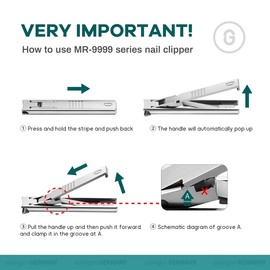 MR.GREEN Ultra Thin Nail Clippers Advanced Precision Technology Nail Cutters with Cow Leather Cover Superior Texture Manicure Tools (Light Grey)