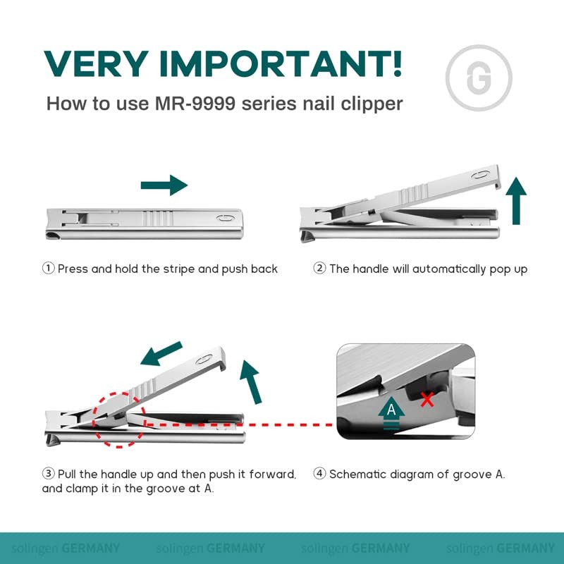 MR.GREEN Ultra Thin Nail Clippers Advanced Precision Technology Nail Cutters