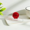 LONGWIN 40mm(1.6 inch) Solid Mini Fengshui Crystal Ball Healing Crystals(Red)
