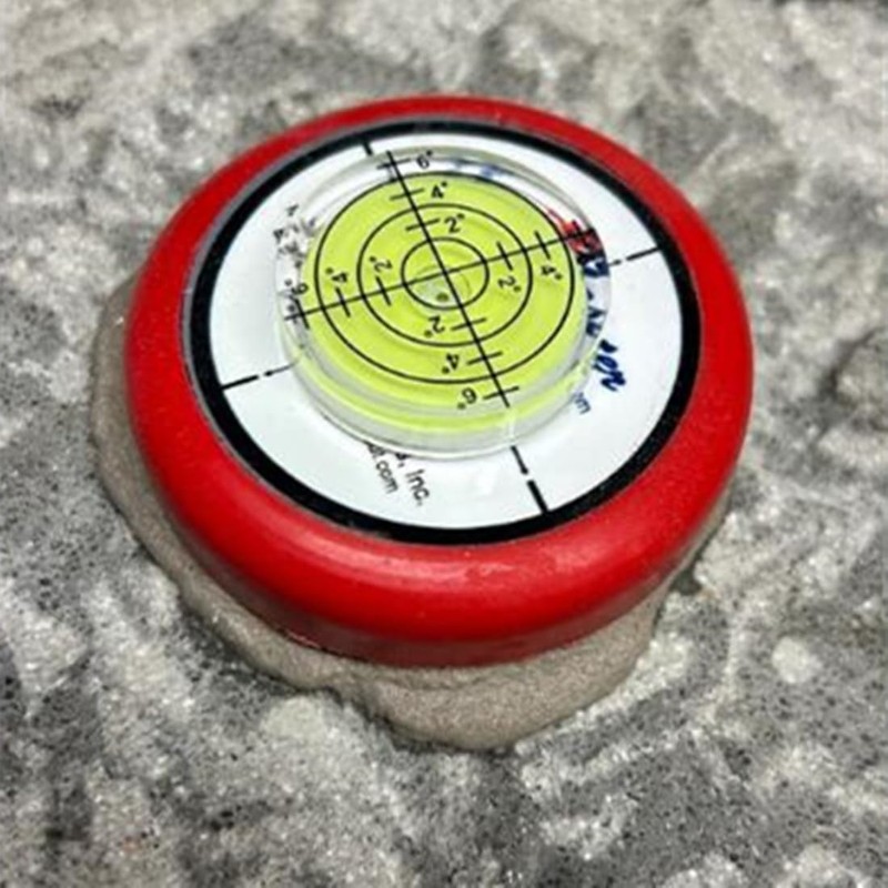 LAIESYA 3Pcs Circular Bubble Level Bullseye Degree Marked Surface Round