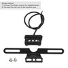 Motorcycle License Plate Lamp Blue LED with Bracket Univeral for