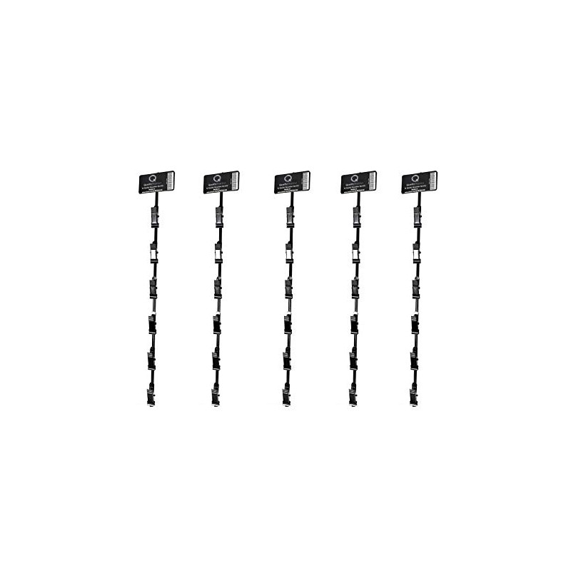 5 Units of 16 Inch Hanging Display Strip/Rack with 6