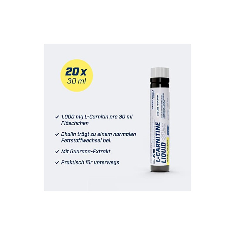 Energybody Energybody? L-Carnitine Liquid Plus - 20x30ml - L Carnitin