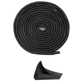 Qjaiune 10ft - 1/2 inch Black Cable Sleeves Cord Management, Split Sleeving Wire Protector Desk Cord Organizer, Self Wrapping Wire Loom for TV Computer USB Cable Power Cord Audio Video Cable