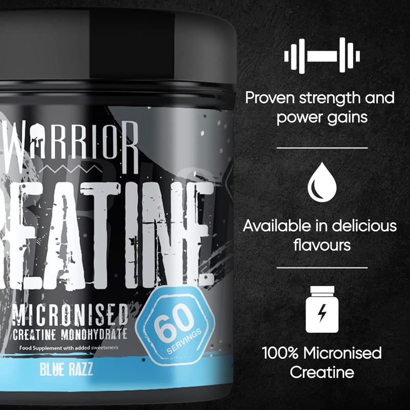 Warrior Creatine Monohydrate Powder – 300g – Micronised for Easy