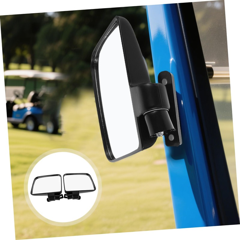 Ipetboom 1 Set Wide Angle Side Mirrors for Golf Cart