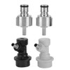 2Pcs Stainless Steel Carbonation Cap with 2Pcs Barb Ball Lock