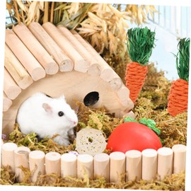 Housoutil 18pcs Hamster Chew Toys Set for Teeth Grinding and Molar Care Rabbit and Parrot Play Accessories for Pets Safe Chewing and Health