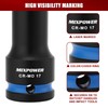 MIXPOWER 3 PCS 1/2" Drive Lug Nut Impact Socket Set,