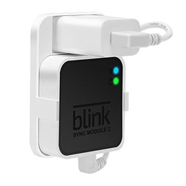 Outlet Wall Mount for Blink Sync Module 2,Save Space and Easy Move Mount Bracket Holder for Blink Outdoor Indoor Home Security Camera with Easy Mount Short Cable and No Messy Wires or Screw