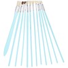 12Pcs Art Paint Brushes Drawing Fan Shaped Artist Brush Long