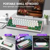 Snpurdiri 60% Wired Gaming Keyboard, RGB Backlit Small Ultra-Compact 61