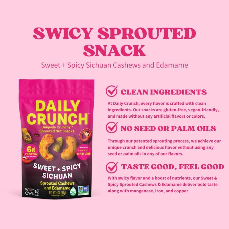 Daily Crunch Sprouted Cashews and Dehydrated nuts for a Unique