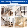Muzata Black Cable Railing Post 36 Inch 36"x2"x2" Level Drilled