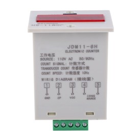 JDM11-6H Electronic Counter 6 Digits LED Digital Display Counter Relay Transducer CountAC110V